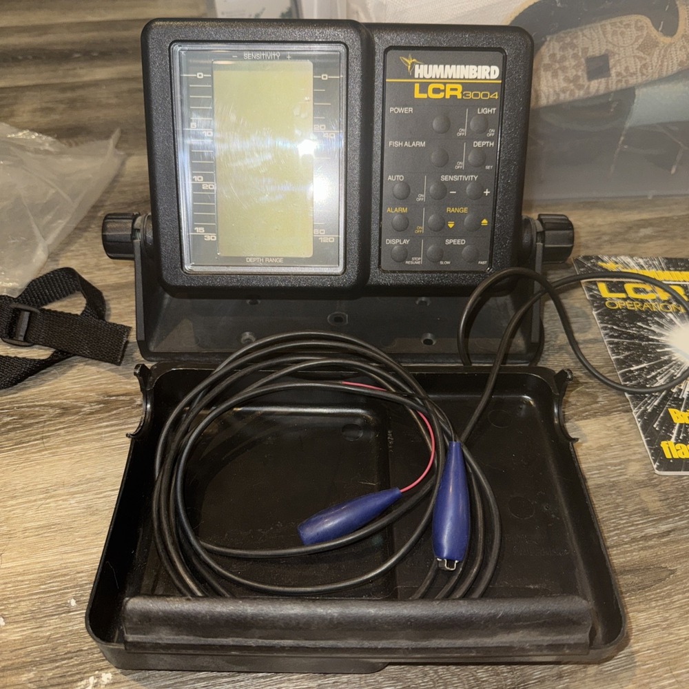Hummingbird LCR 3004 Fishing Fish Finder Head Unit with Cover EUC